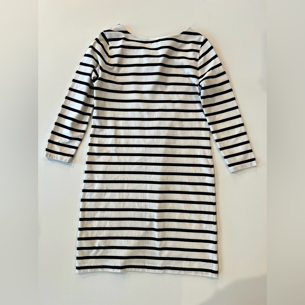 Gap Nautical Navy White Striped Dress Long Sleeve Yacht Boat Sailor Beach Sea - Picture 11 of 13
